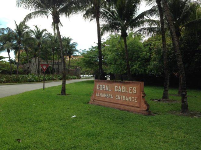 1 - Entrée de Coral Gables