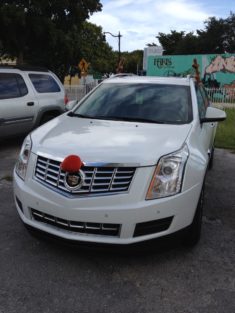 Cadillac déguisée en renne