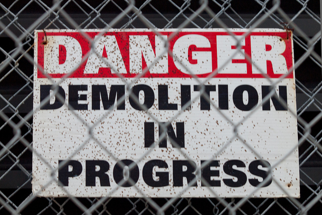 Demolition by Christopher Irwin(CC BY-NC 2.0)