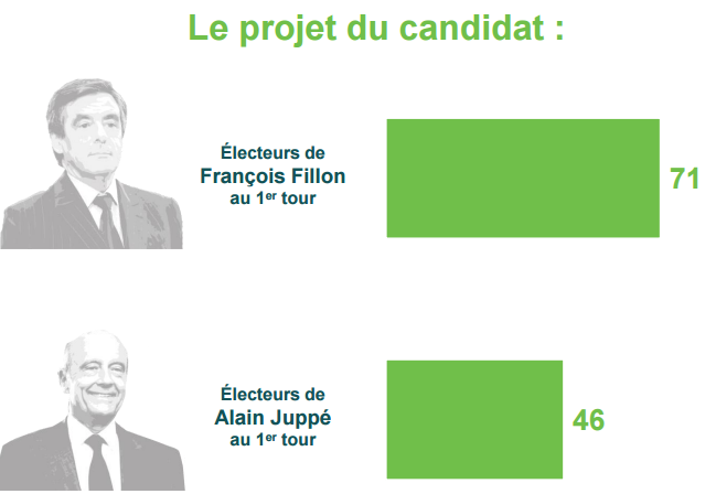 Importance du projet dans la motivation du vote à la primaire