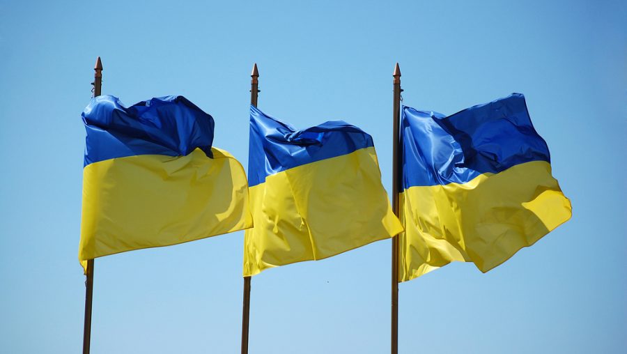 Drapeaux ukraine (Crédits Vladimir Yaitskiy, licence Creative Commons)