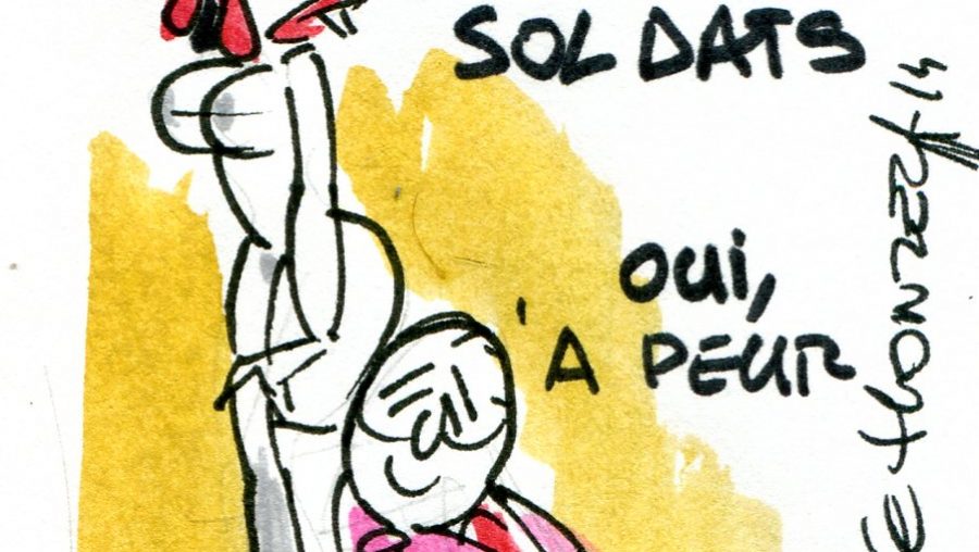 Caricature Marseillaise (crédits : René Le Honzec/Contrepoints, licence Creative Commons)