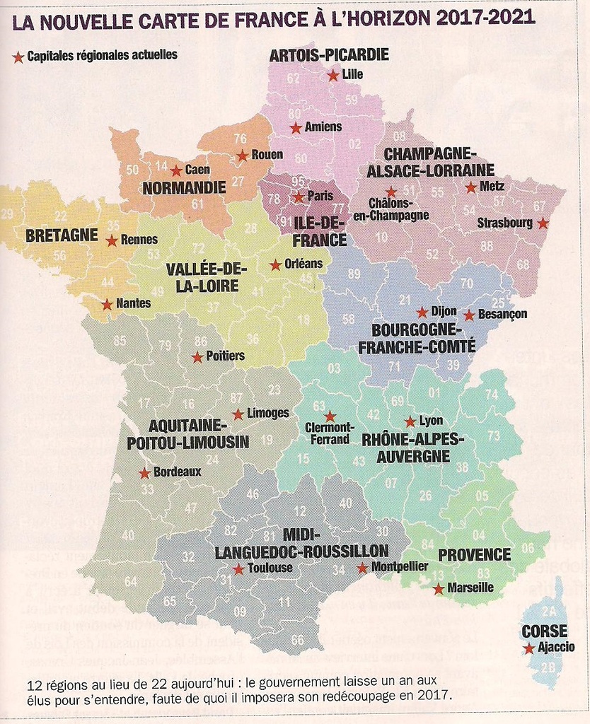 régions