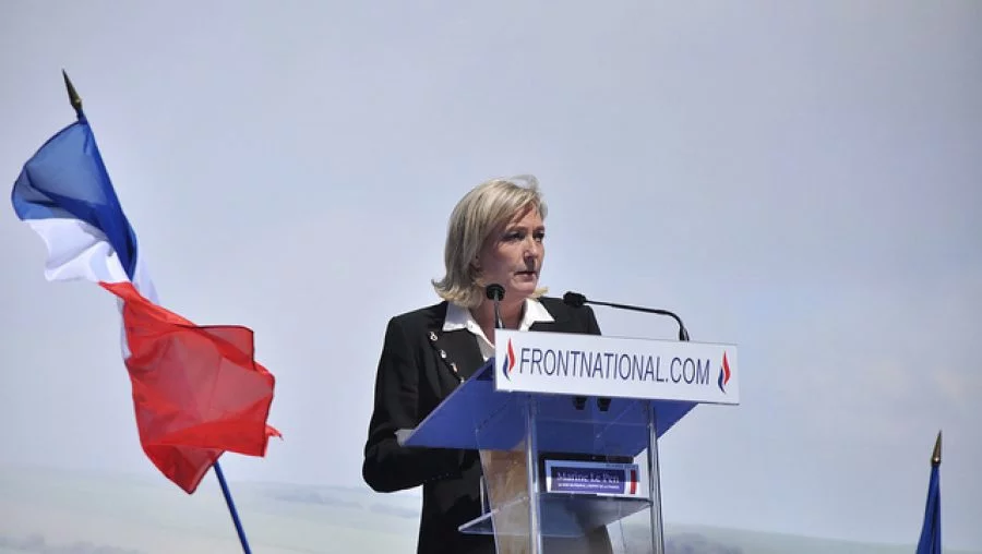 Marine Le Pen au Meeting du Front National le 1er mai 2012