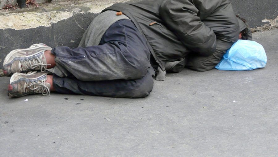 Un SDF dans la rue