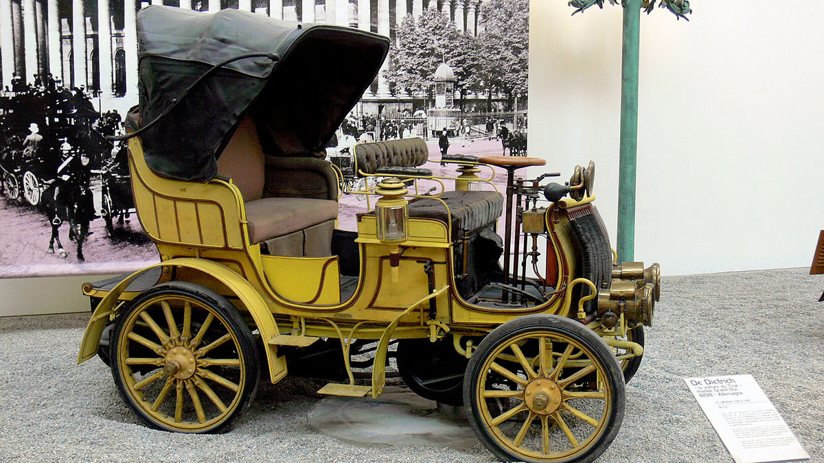 Automobile De Dietrich Grand Duc 1898, Musée national de Mulhouse, domaine public