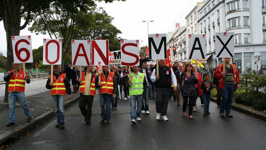 manifestation contre les retraites