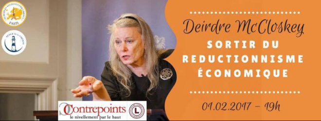 Conférence à Paris : rencontre avec Deirdre McCloskey | Contrepoints