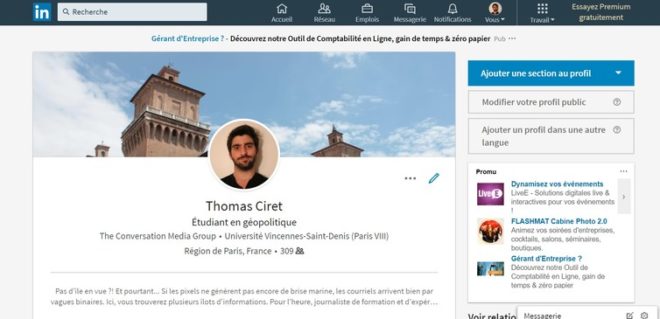 Avec les réseaux sociaux professionnels, la recherche d’emploi se transforme. LinkedIn, Author provided