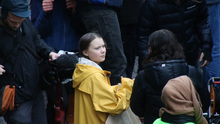 Greta Thunberg på Mynttorget, Stockhom