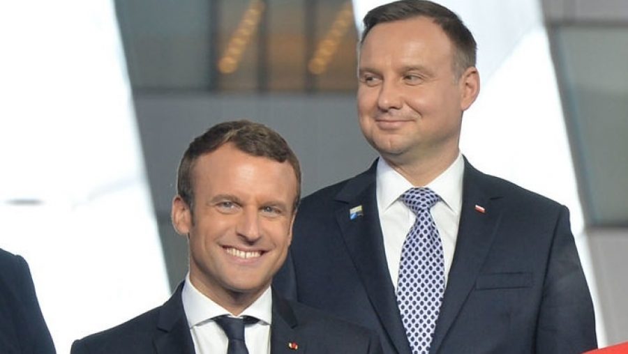 Macron président polonais