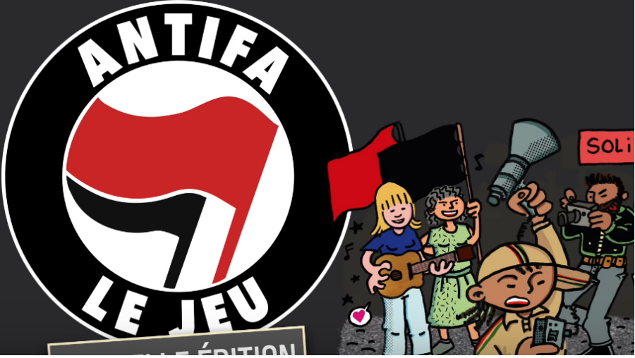 screenshot de vidéo "Antifa - le jeu "