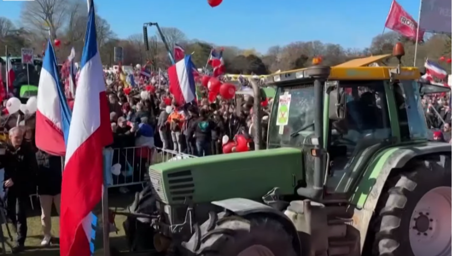manifestation des agriculteurs aux Pays-Bas